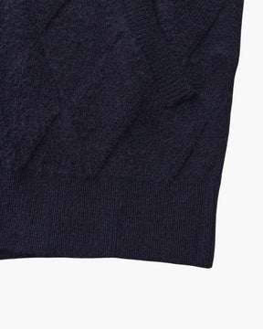 Heritage Diamond Strick-Strickjacke mit Reißverschluss