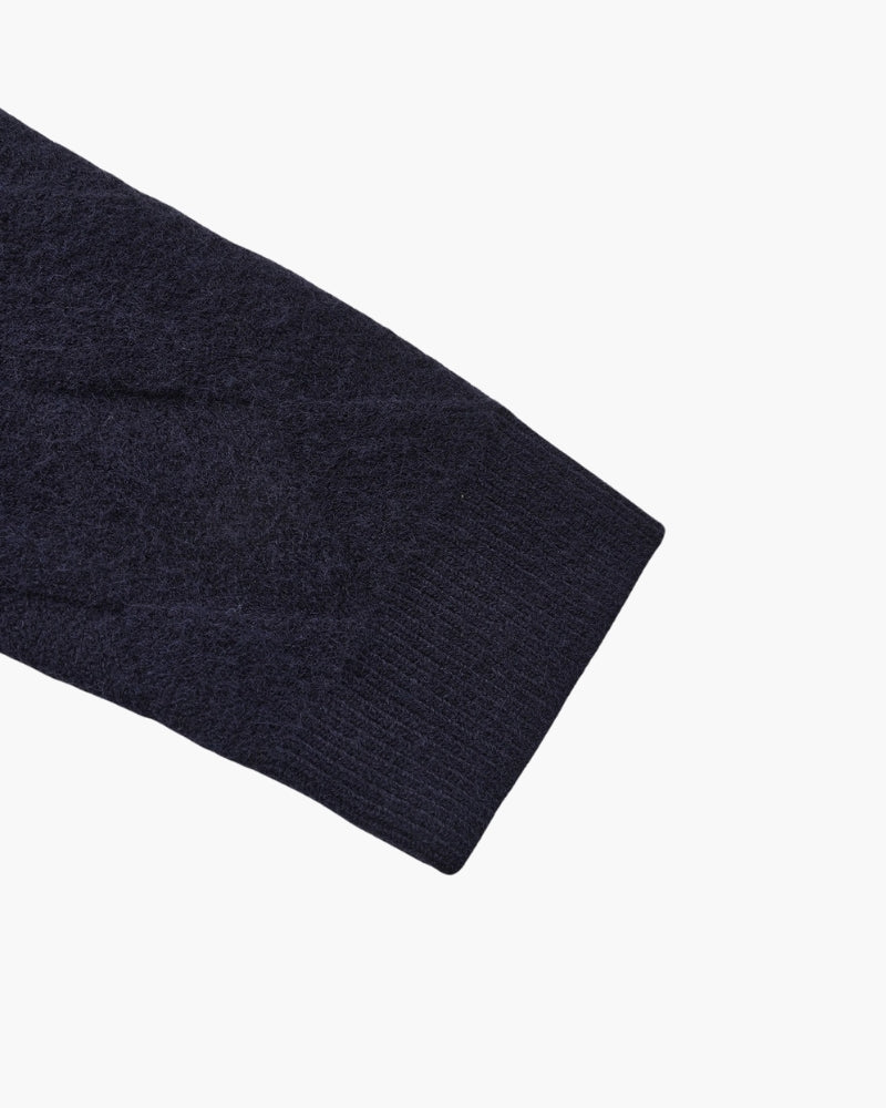 Heritage Diamond Strick-Strickjacke mit Reißverschluss