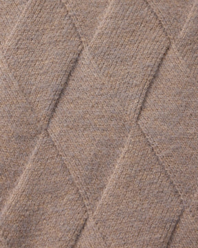 Heritage Diamond Strick-Strickjacke mit Reißverschluss